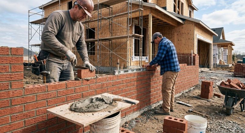 Brick Foundation Installation in Worcester, MA