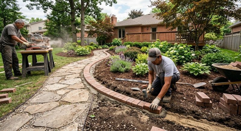 Brick Landscaping Installation in Norwalk, CT