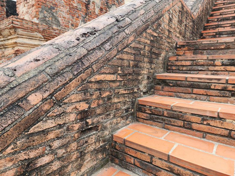 Repaired Brick Stairs