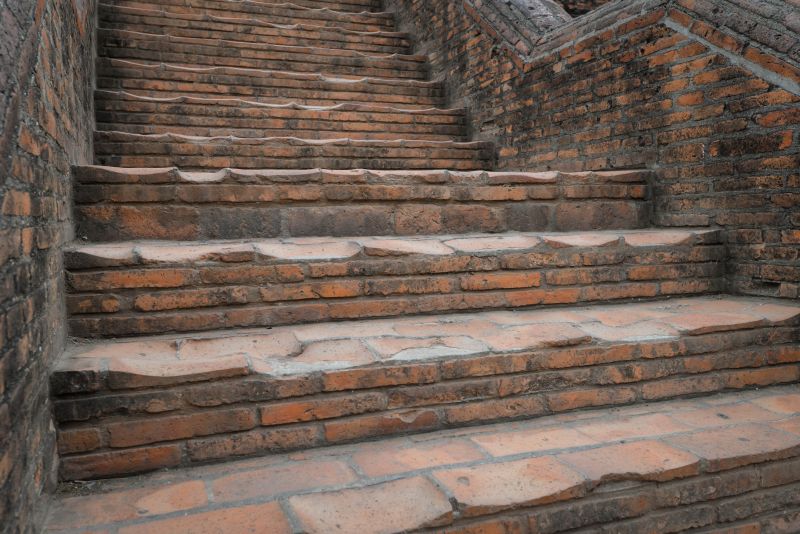 New Brick Stair Installation