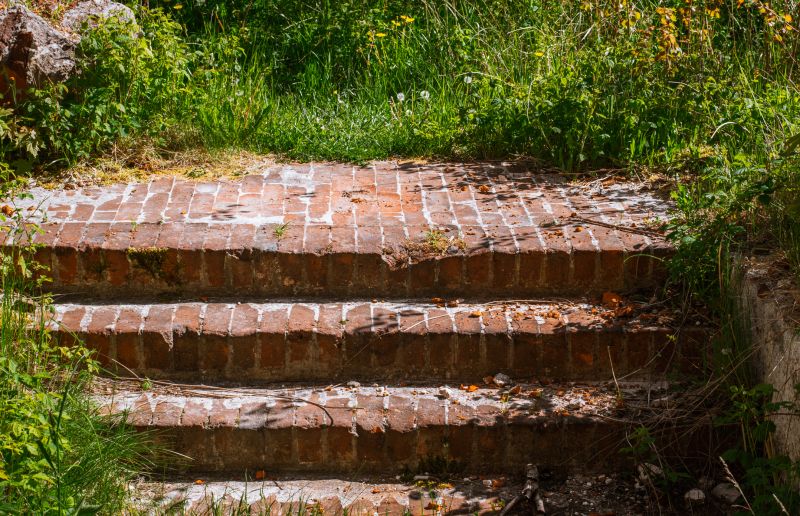 Spring Brick Stairs Repair